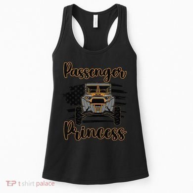 Sxs Utv Passenger Princess Orange Flag Women's Tank Top
