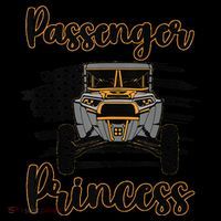 Sxs Utv Passenger Princess Orange Flag Women's Tank Top thumb 5
