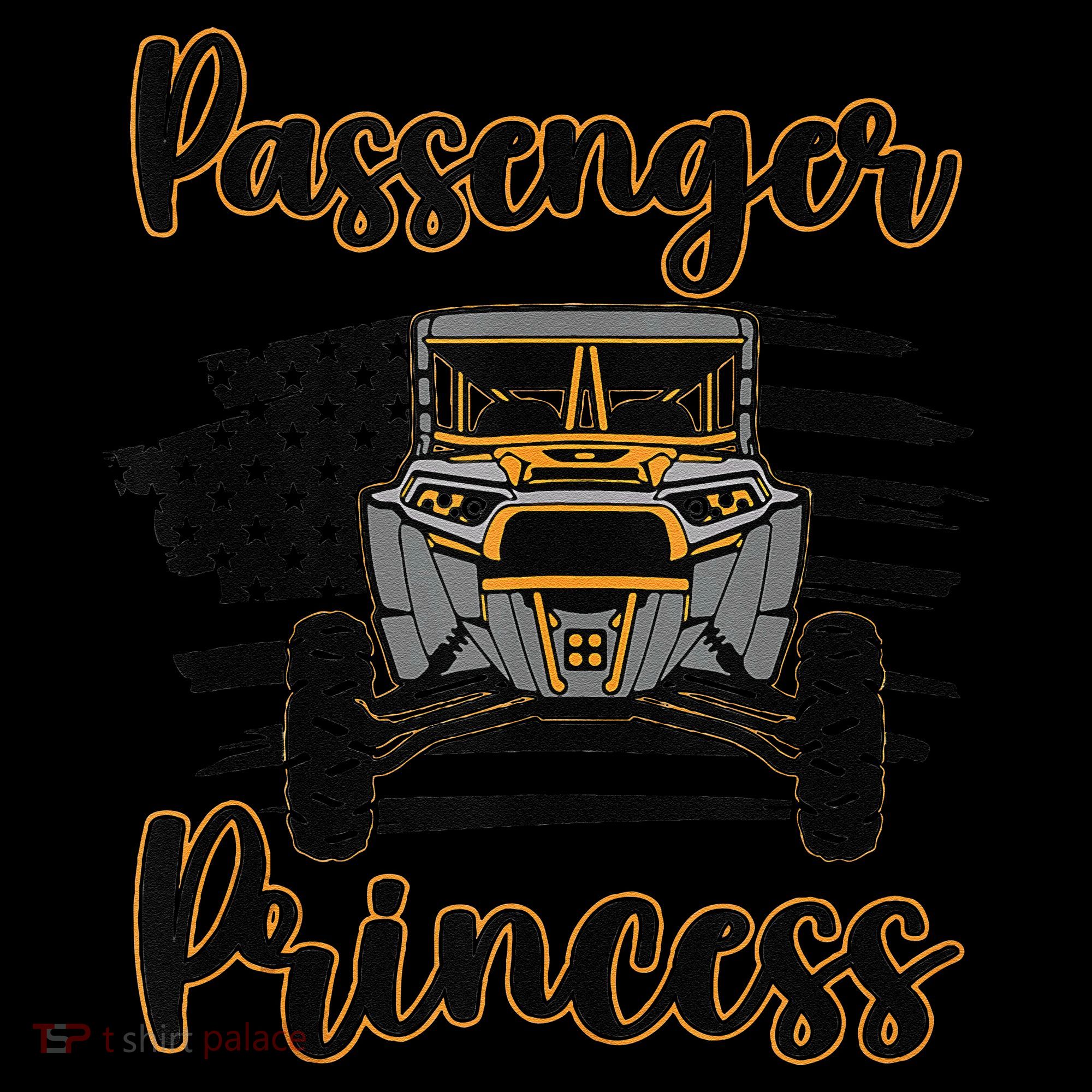 Sxs Utv Passenger Princess Orange Flag Baby Bodysuit