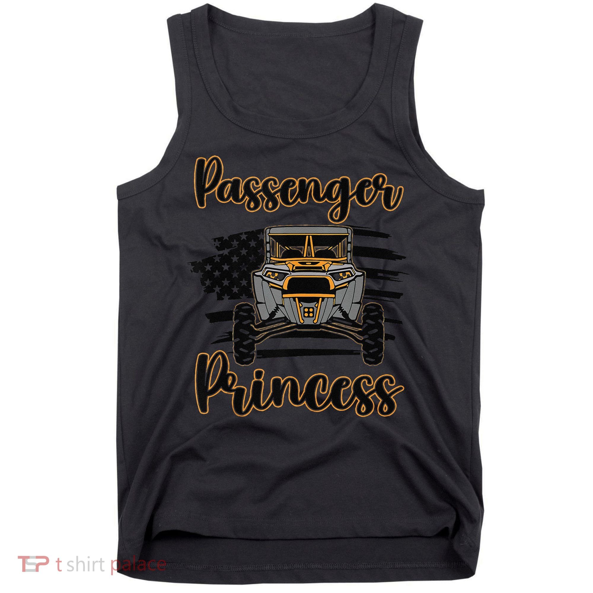 Sxs Utv Passenger Princess Orange Flag Tank Top