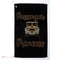 Sxs Utv Passenger Princess Orange Flag Golf Towel thumb 0