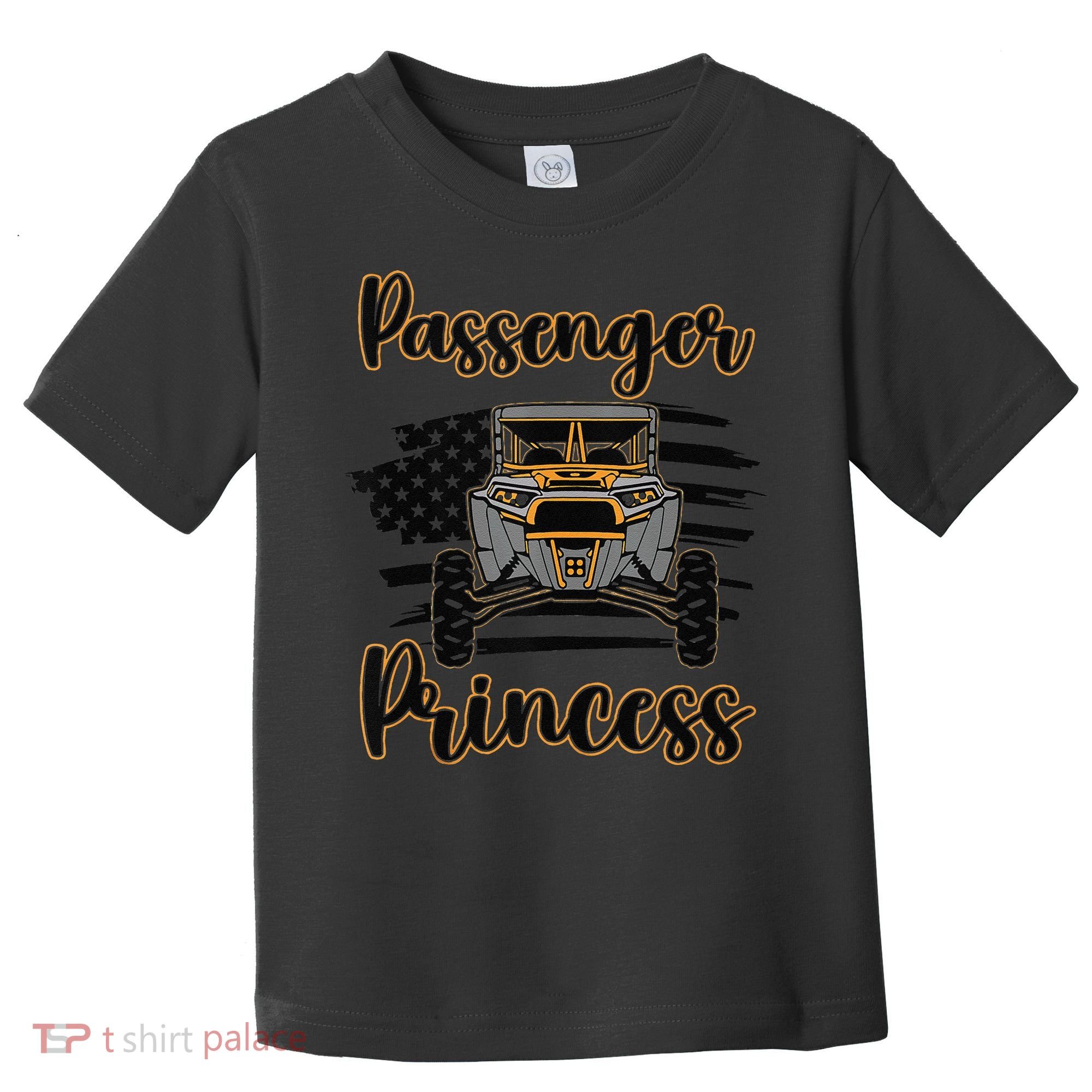 Sxs Utv Passenger Princess Orange Flag Toddler T-Shirt