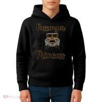 Sxs Utv Passenger Princess Orange Flag Kids Hoodie thumb 4