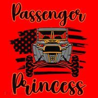 Sxs Utv Passenger Princess Orange Flag Santa Hat thumb 1