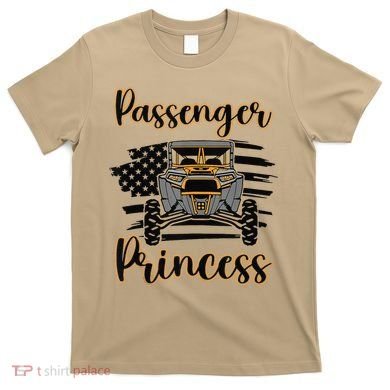 Sxs Utv Passenger Princess Orange Flag T-Shirt