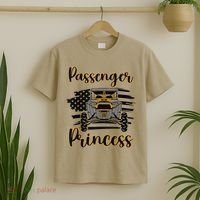 Sxs Utv Passenger Princess Orange Flag T-Shirt thumb 2