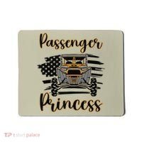 Sxs Utv Passenger Princess Orange Flag Mousepad thumb 0