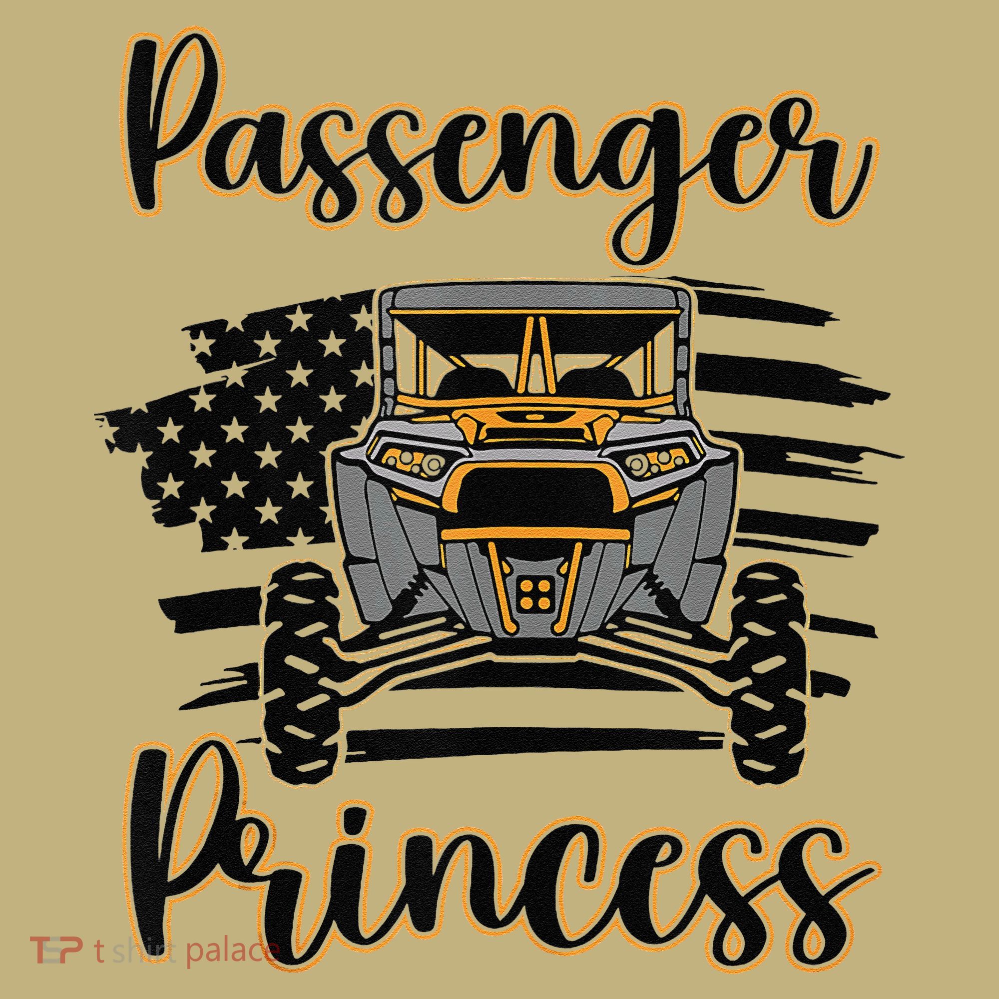 Sxs Utv Passenger Princess Orange Flag Mousepad