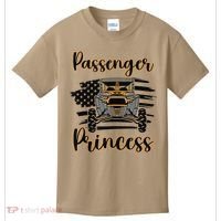 Sxs Utv Passenger Princess Orange Flag Kids T-Shirt thumb 0