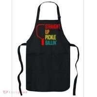Straight Up Pickle Ballin' For Pickleball Lovers Apron thumb 0