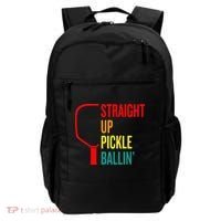 Straight Up Pickle Ballin' For Pickleball Lovers Backpack thumb 0