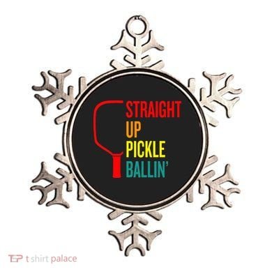 Straight Up Pickle Ballin' For Pickleball Lovers Ornament
