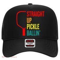 Straight Up Pickle Ballin' For Pickleball Lovers Hat thumb 0
