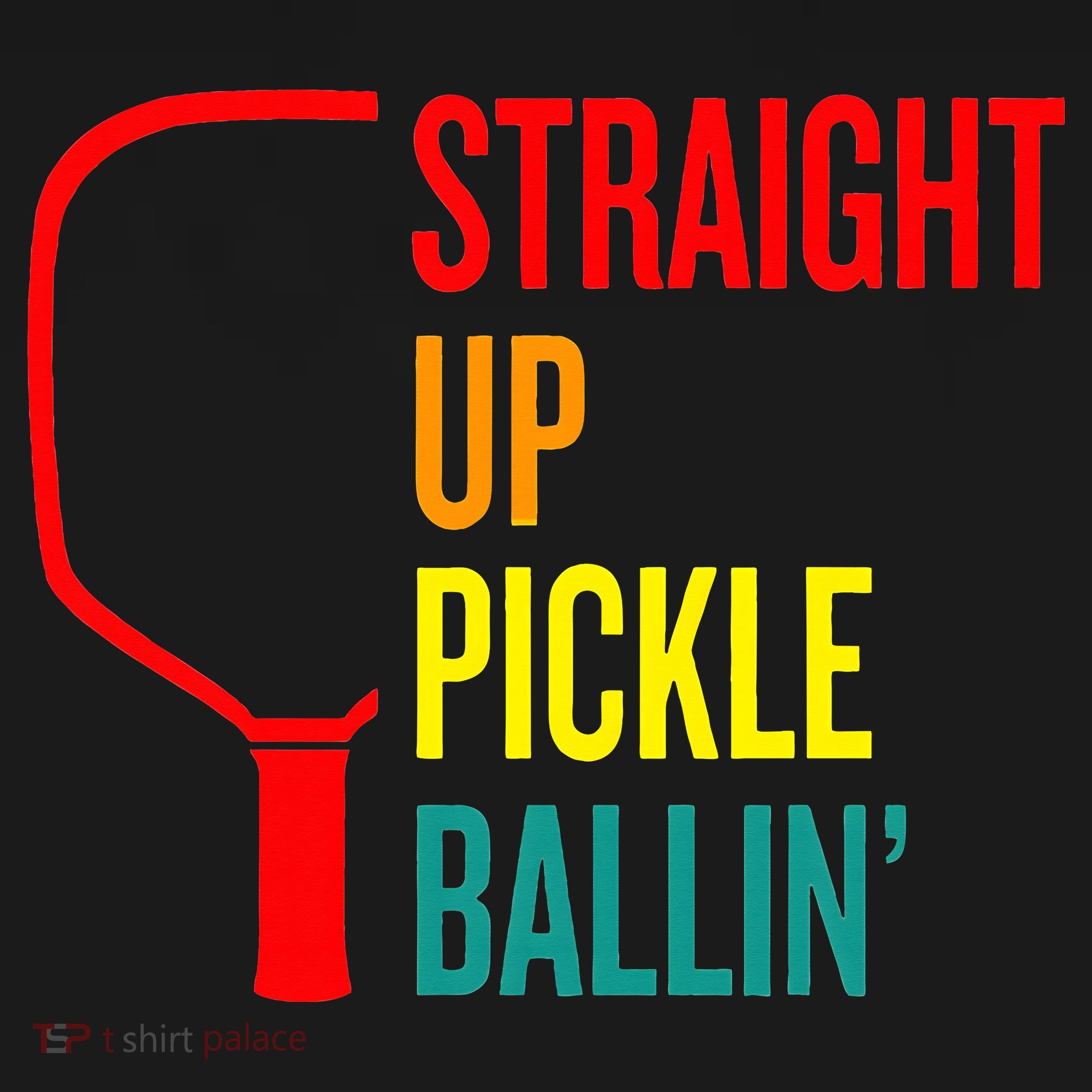 Straight Up Pickle Ballin' For Pickleball Lovers Kids Sweatshirt