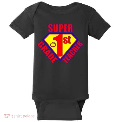 Super 1st Grade Teacher Baby Bodysuit