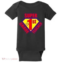 Super 1st Grade Teacher Baby Bodysuit thumb 0