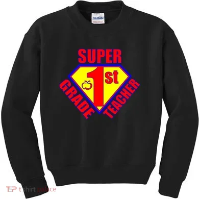Super 1st Grade Teacher Kids Sweatshirt