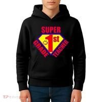 Super 1st Grade Teacher Kids Hoodie thumb 4