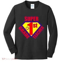 Super 1st Grade Teacher Kids Long Sleeve Shirt thumb 0