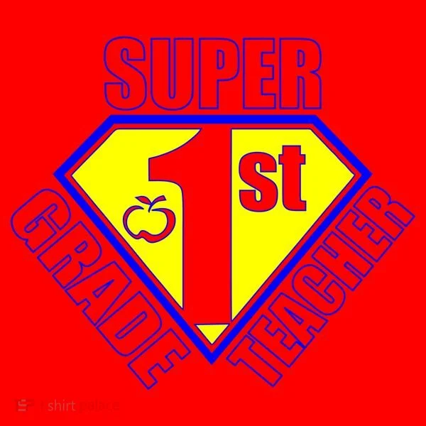 Super 1st Grade Teacher Santa Hat