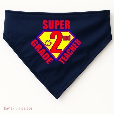 Super 2nd Grade Teacher USA-Made Doggie Bandana