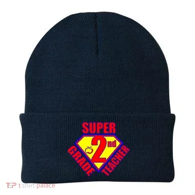 Super 2nd Grade Teacher Beanie