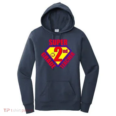 Super 2nd Grade Teacher Women's Hoodie