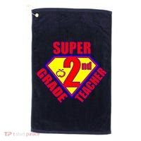 Super 2nd Grade Teacher Golf Towel thumb 0