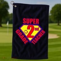 Super 2nd Grade Teacher Golf Towel thumb 1