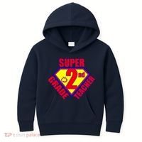 Super 2nd Grade Teacher Kids Hoodie thumb 0