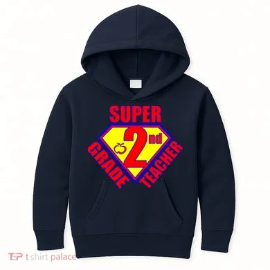 Super 2nd Grade Teacher Kids Hoodie