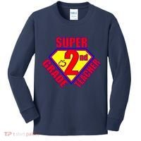 Super 2nd Grade Teacher Kids Long Sleeve Shirt thumb 0