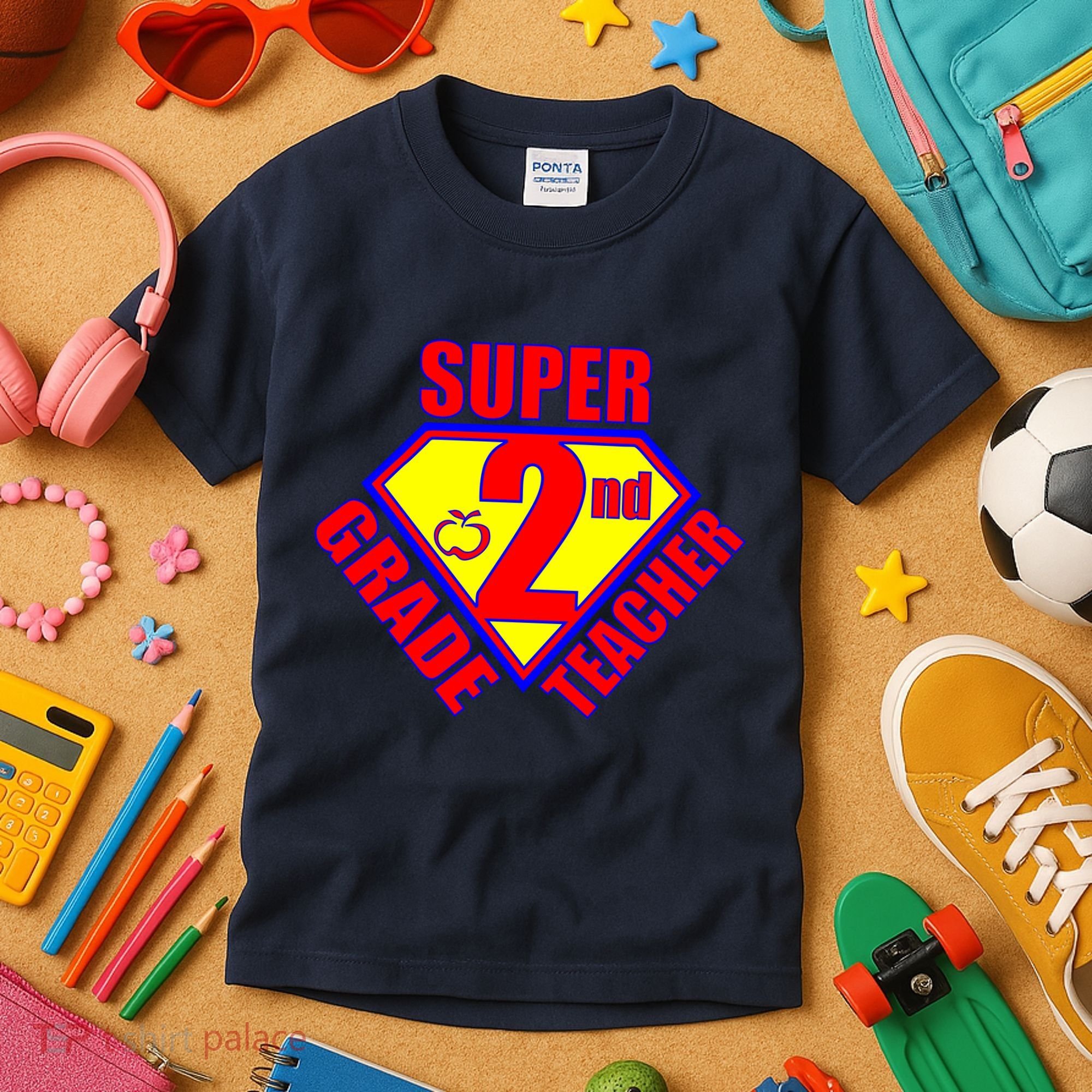 Super 2nd Grade Teacher Kids T-Shirt