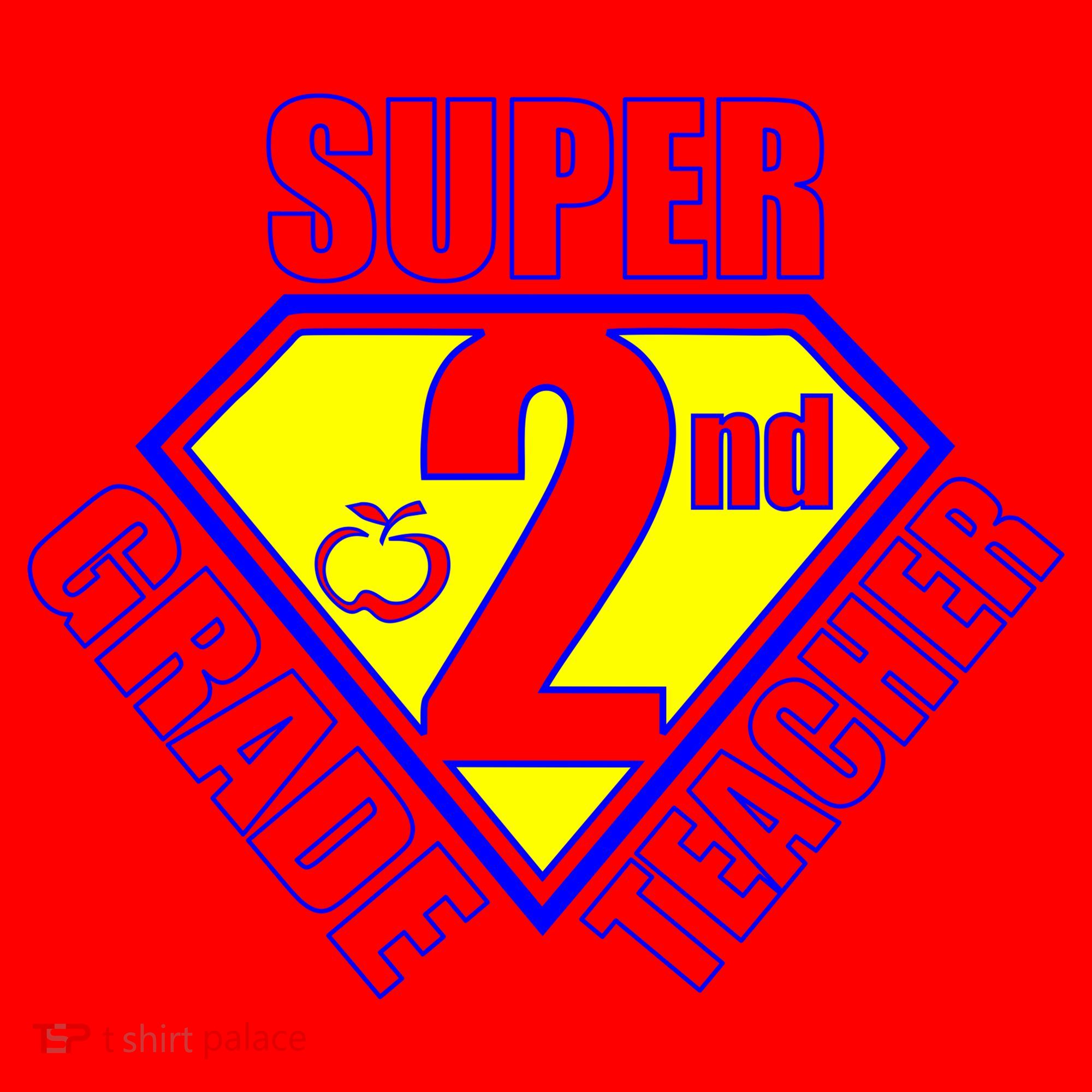 Super 2nd Grade Teacher Santa Hat