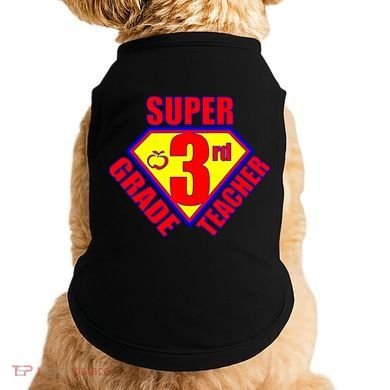 Super 3rd Grade Teacher Doggie Tank