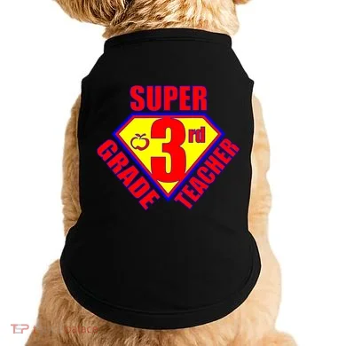 Super 3rd Grade Teacher Doggie Tank