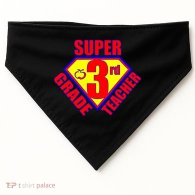 Super 3rd Grade Teacher USA-Made Doggie Bandana