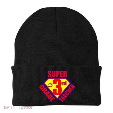 Super 3rd Grade Teacher Beanie