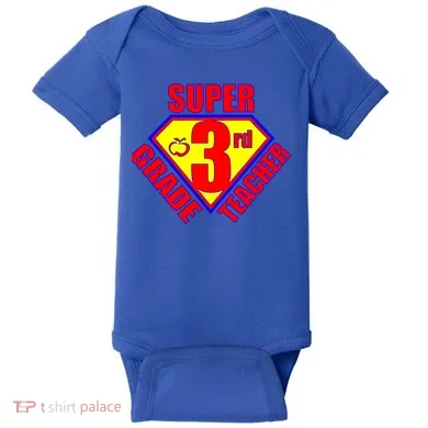 Super 3rd Grade Teacher Baby Bodysuit
