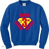 Super 3rd Grade Teacher Kids Sweatshirt thumb 0