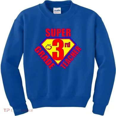 Super 3rd Grade Teacher Kids Sweatshirt
