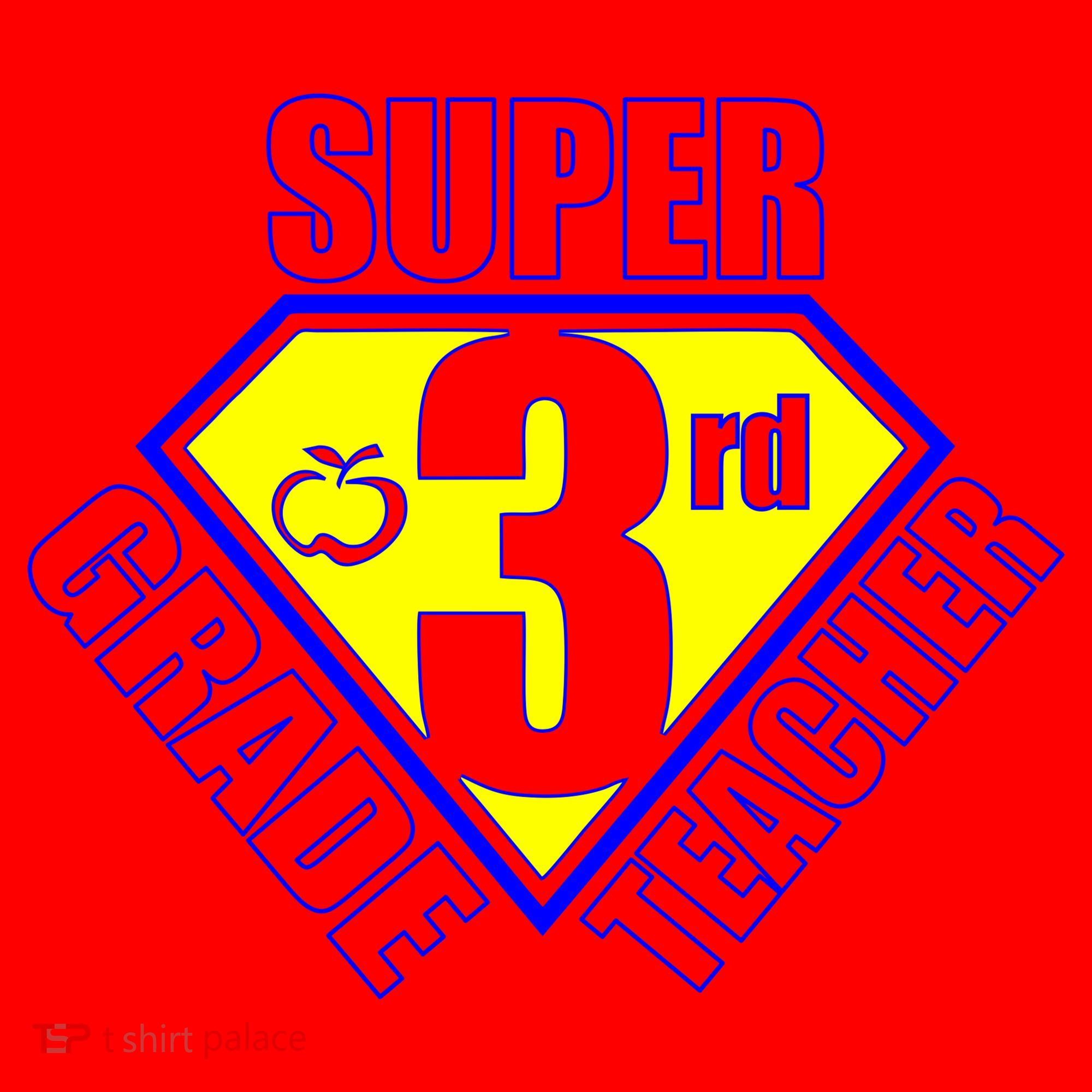 Super 3rd Grade Teacher Santa Hat