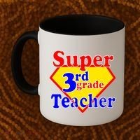 Super 3rd Grade Teacher Funny School Coffee Mug thumb 2