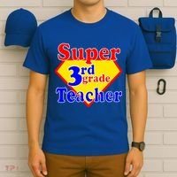 Super 3rd Grade Teacher Funny School T-Shirt thumb 6
