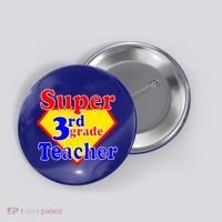 Super 3rd Grade Teacher Funny School Button thumb 0