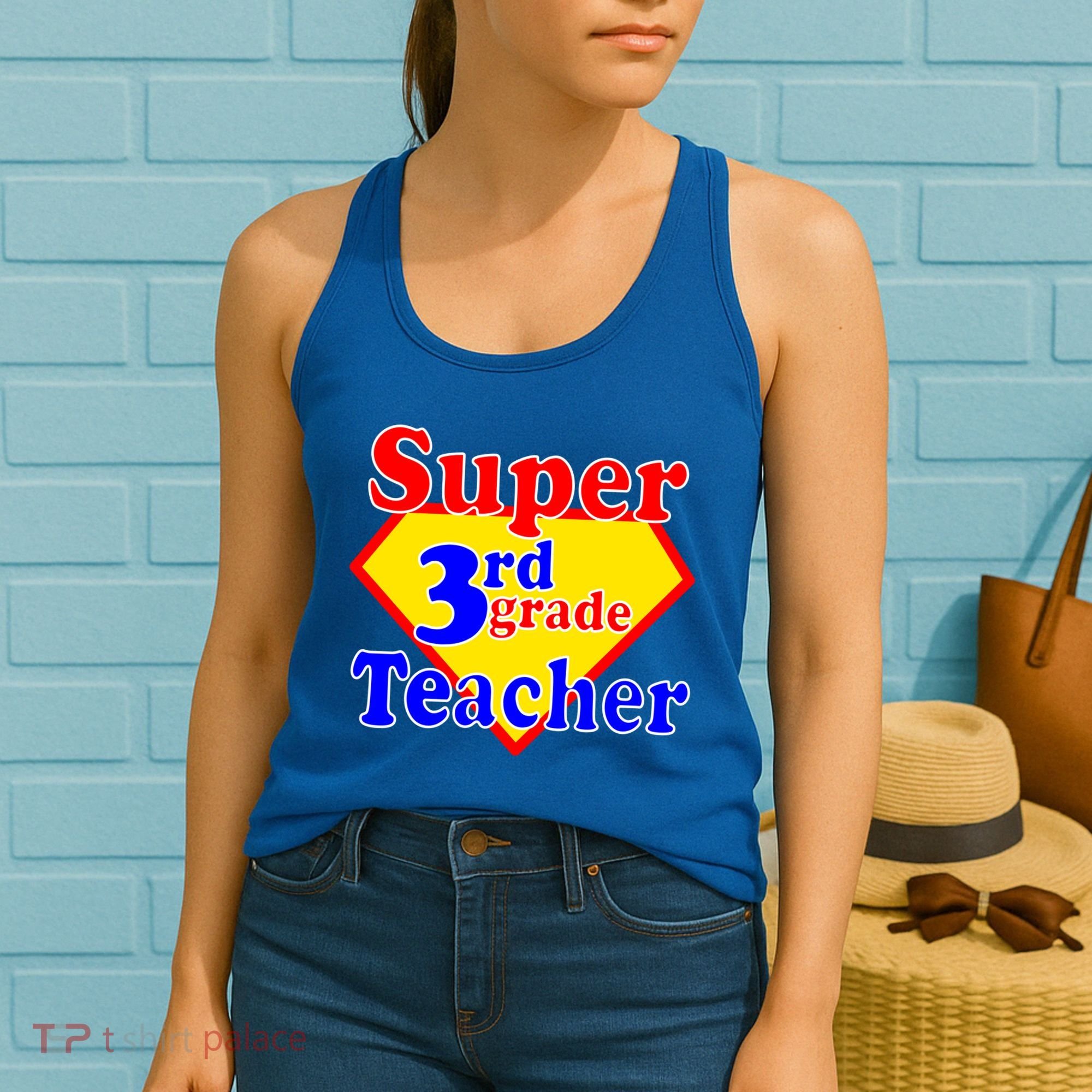 Super 3rd Grade Teacher Funny School Women's Tank Top