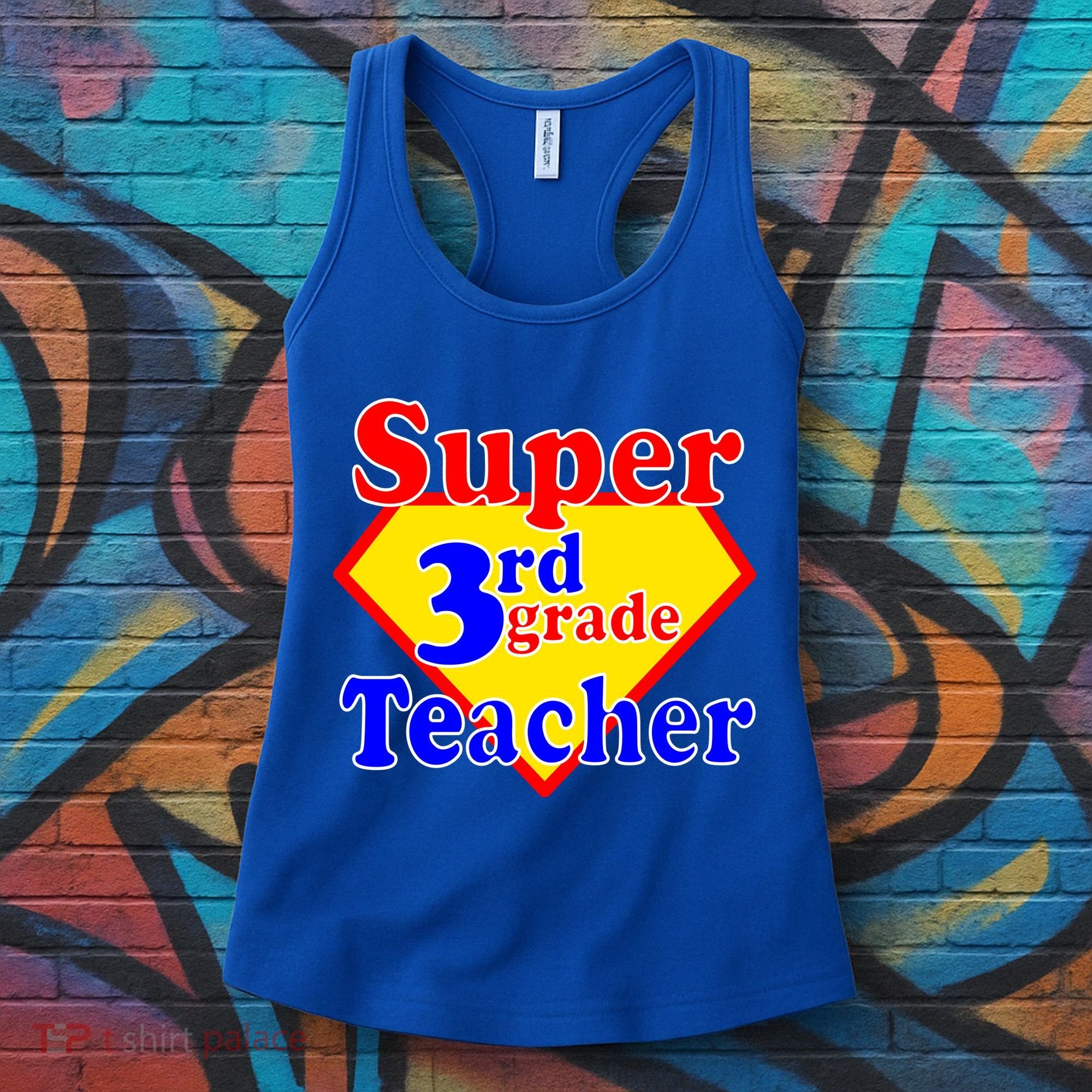 Super 3rd Grade Teacher Funny School Women's Tank Top
