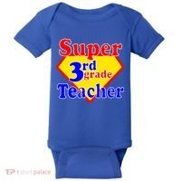 Super 3rd Grade Teacher Funny School Baby Bodysuit thumb 0