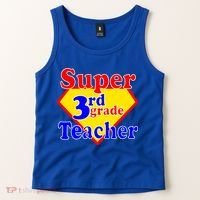 Super 3rd Grade Teacher Funny School Tank Top thumb 2
