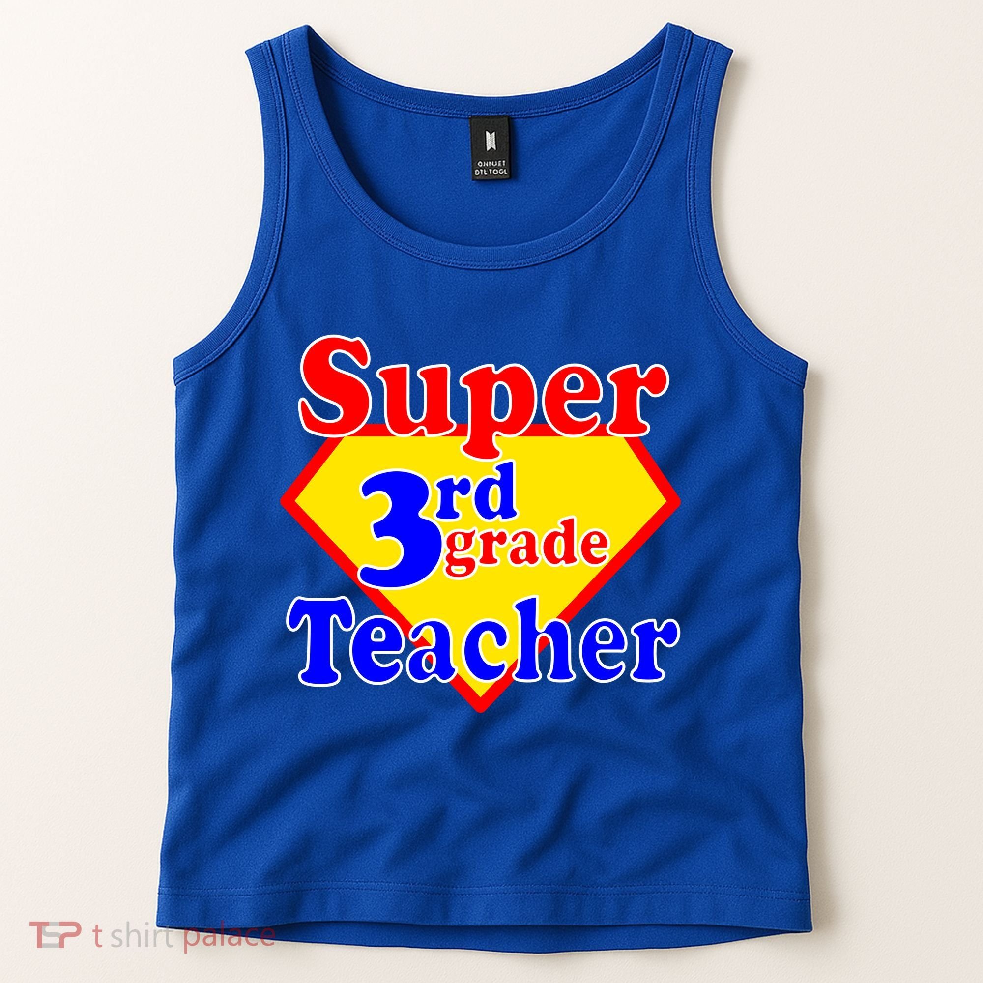Super 3rd Grade Teacher Funny School Tank Top
